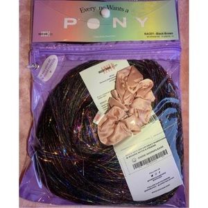 Insert Name Here (INH) Kacey Pony in Black Brown❤️